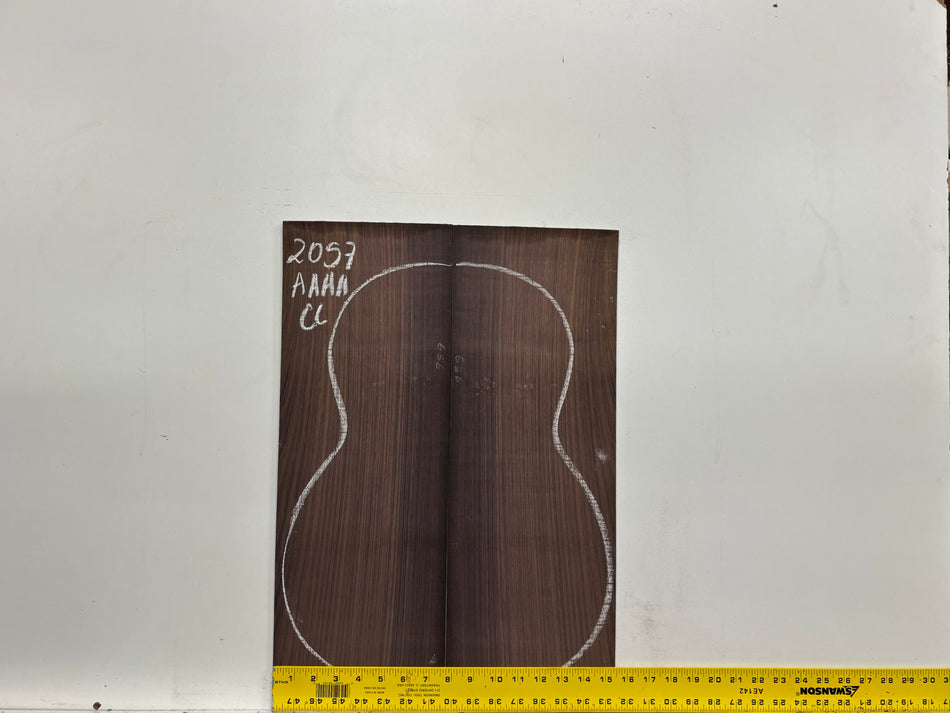 East Indian Rosewood Classical AAAA Grade Guitar Back & Side Set #2057 - Exotic Wood Zone