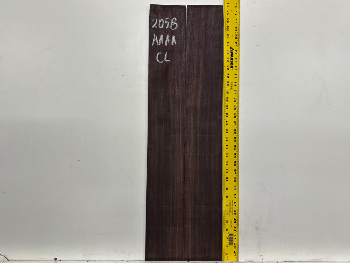 East Indian Rosewood Classical AAAA Grade Guitar Back & Side Set #2058 - Exotic Wood Zone