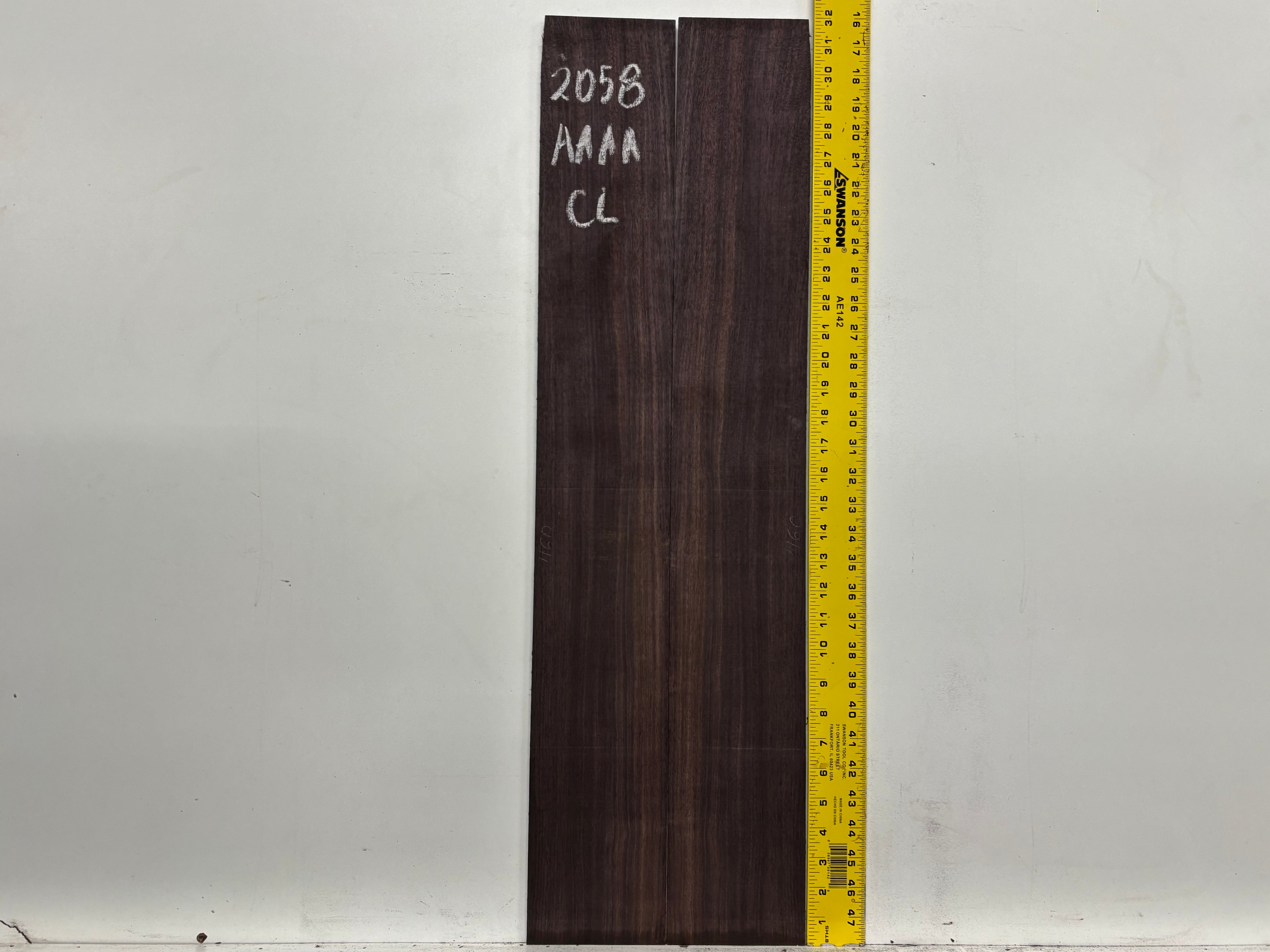 East Indian Rosewood Classical AAAA Grade Guitar Back & Side Set #2058 - Exotic Wood Zone