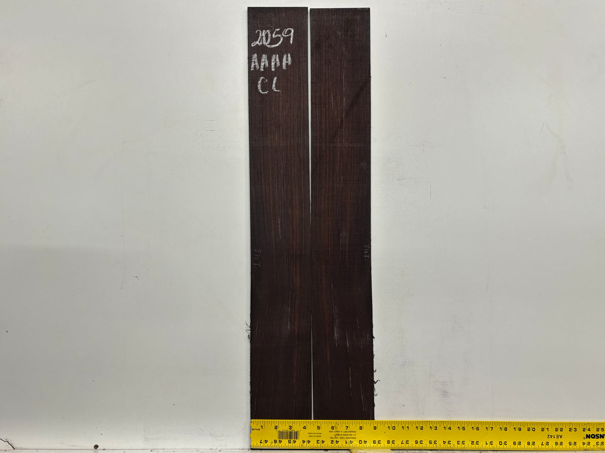 East Indian Rosewood Classical AAAA Grade Guitar Back & Side Set #2059 - Exotic Wood Zone