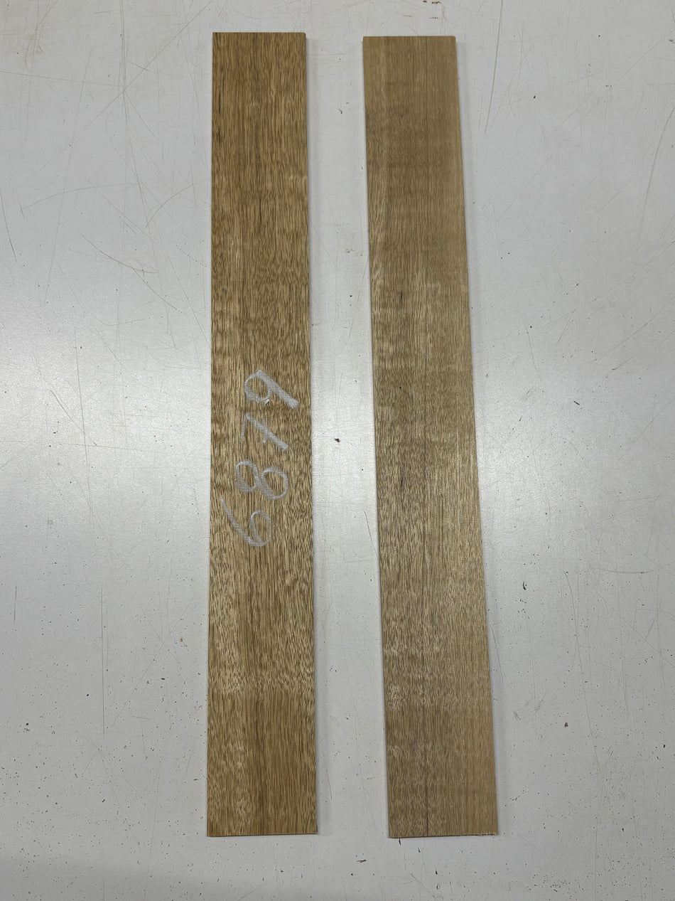 2 Pack, Flame White Limba Thin Stock Lumber 24"x3"x1/4"#6879
