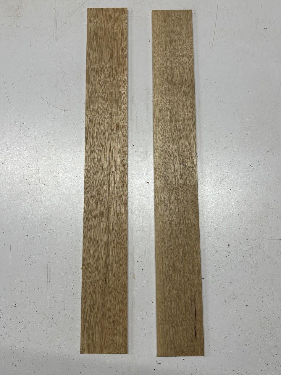 2 Pack, Flame White Limba Thin Stock Lumber 24"x3"x1/4"#6879