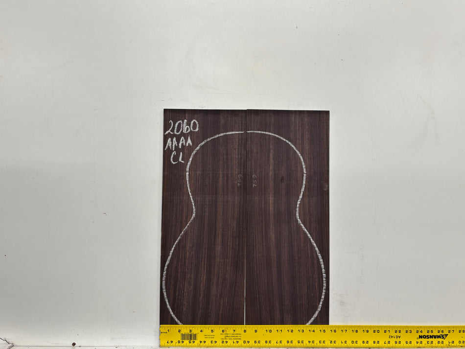 East Indian Rosewood Classical AAAA Grade Guitar Back & Side Set #2060 - Exotic Wood Zone