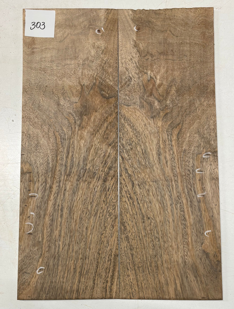 Tapas abatibles para guitarra Bocote Bookmatched 21" x 7" x 1/4"