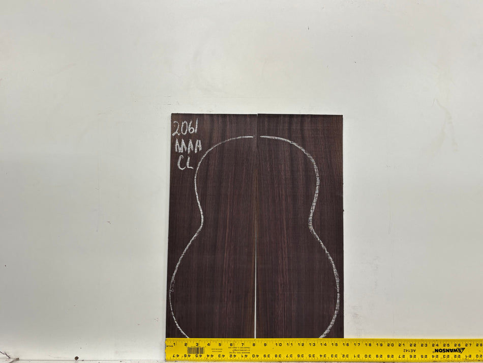 East Indian Rosewood Classical AAAA Grade Guitar Back & Side Set #2061 - Exotic Wood Zone