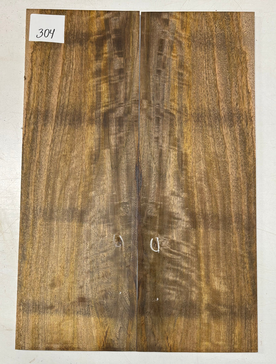 Defective Chocolate Flame Mango Guitar Drop Top- 22" x 7-1/4" x 1/4" #304