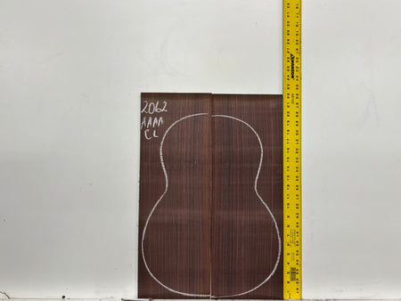 East Indian Rosewood Classical AAAA Grade Guitar Back & Side Set #2062 - Exotic Wood Zone