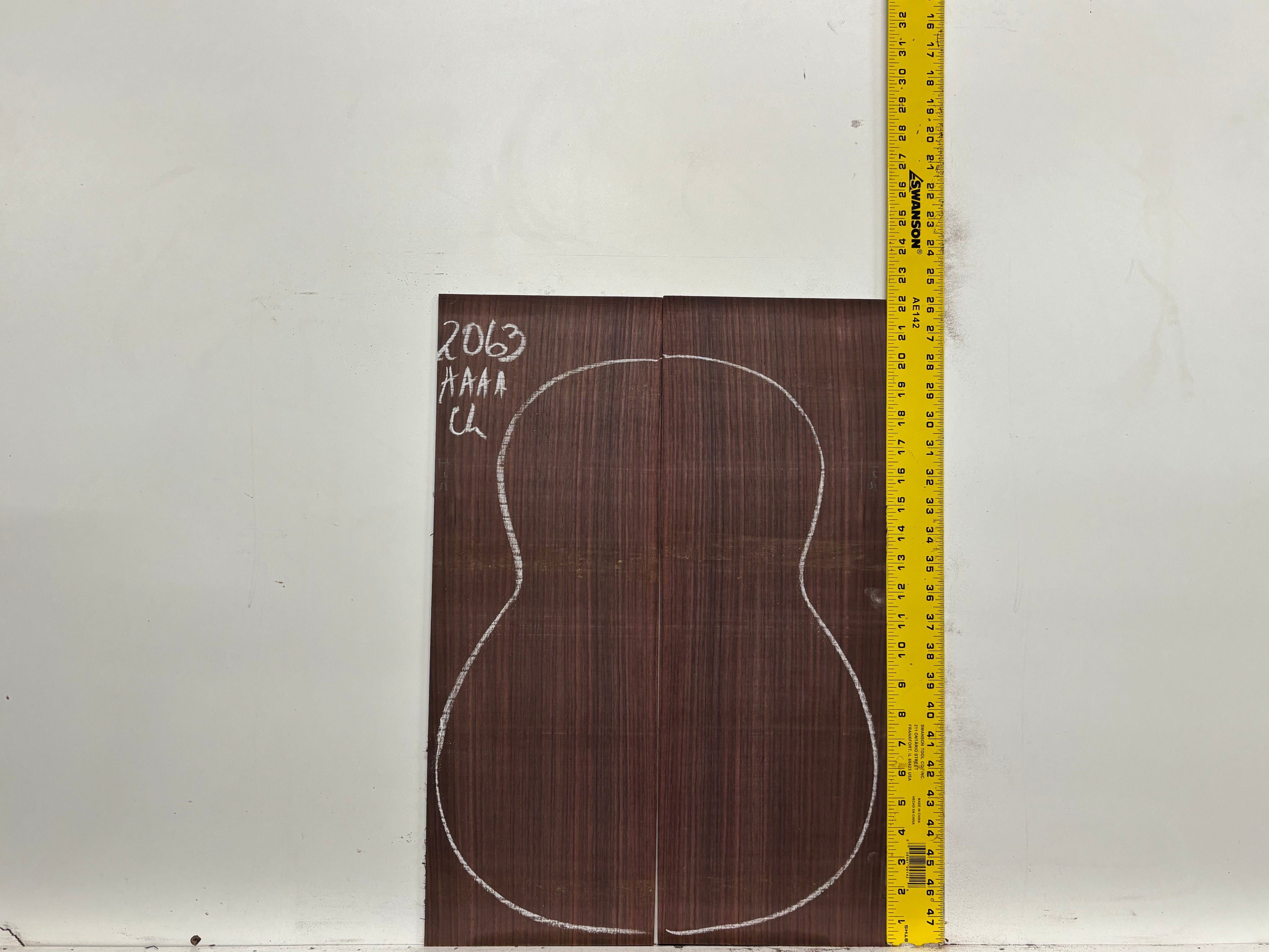 East Indian Rosewood Classical AAAA Grade Guitar Back & Side Set #2063 - Exotic Wood Zone