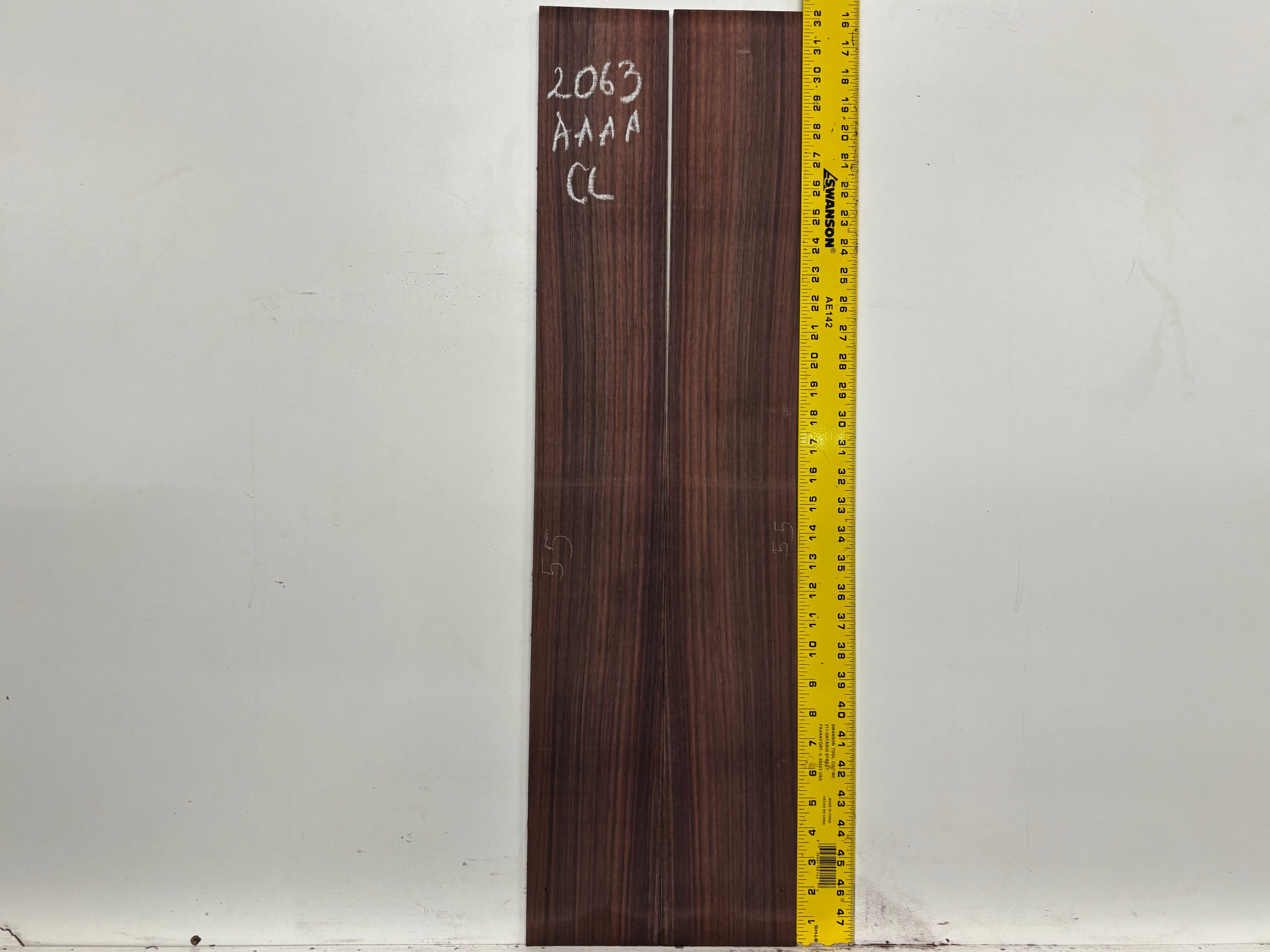 East Indian Rosewood Classical AAAA Grade Guitar Back & Side Set #2063 - Exotic Wood Zone
