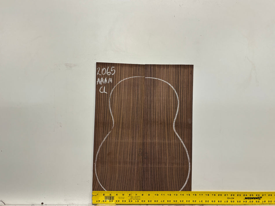 East Indian Rosewood Classical AAAA Grade Guitar Back & Side Set #2065 - Exotic Wood Zone