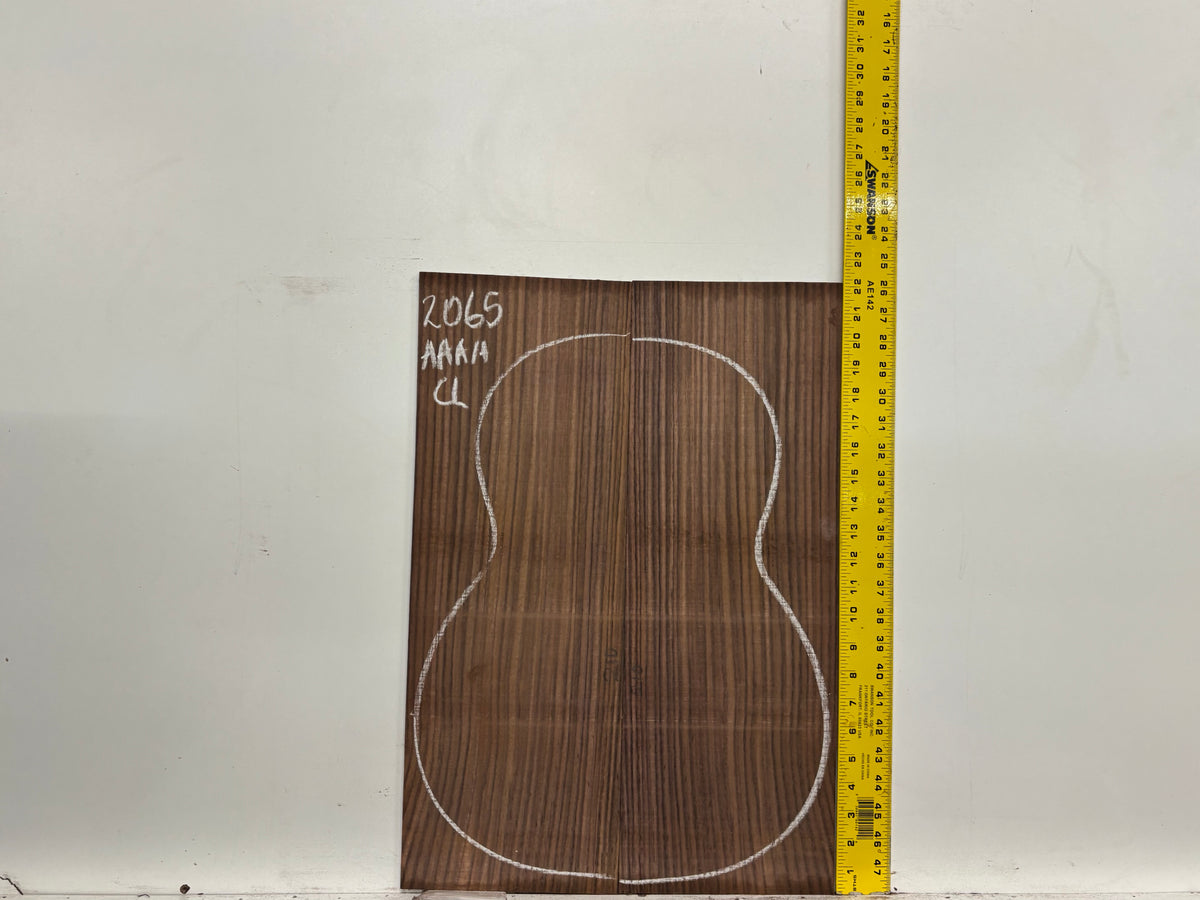 East Indian Rosewood Classical AAAA Grade Guitar Back & Side Set #2065 - Exotic Wood Zone