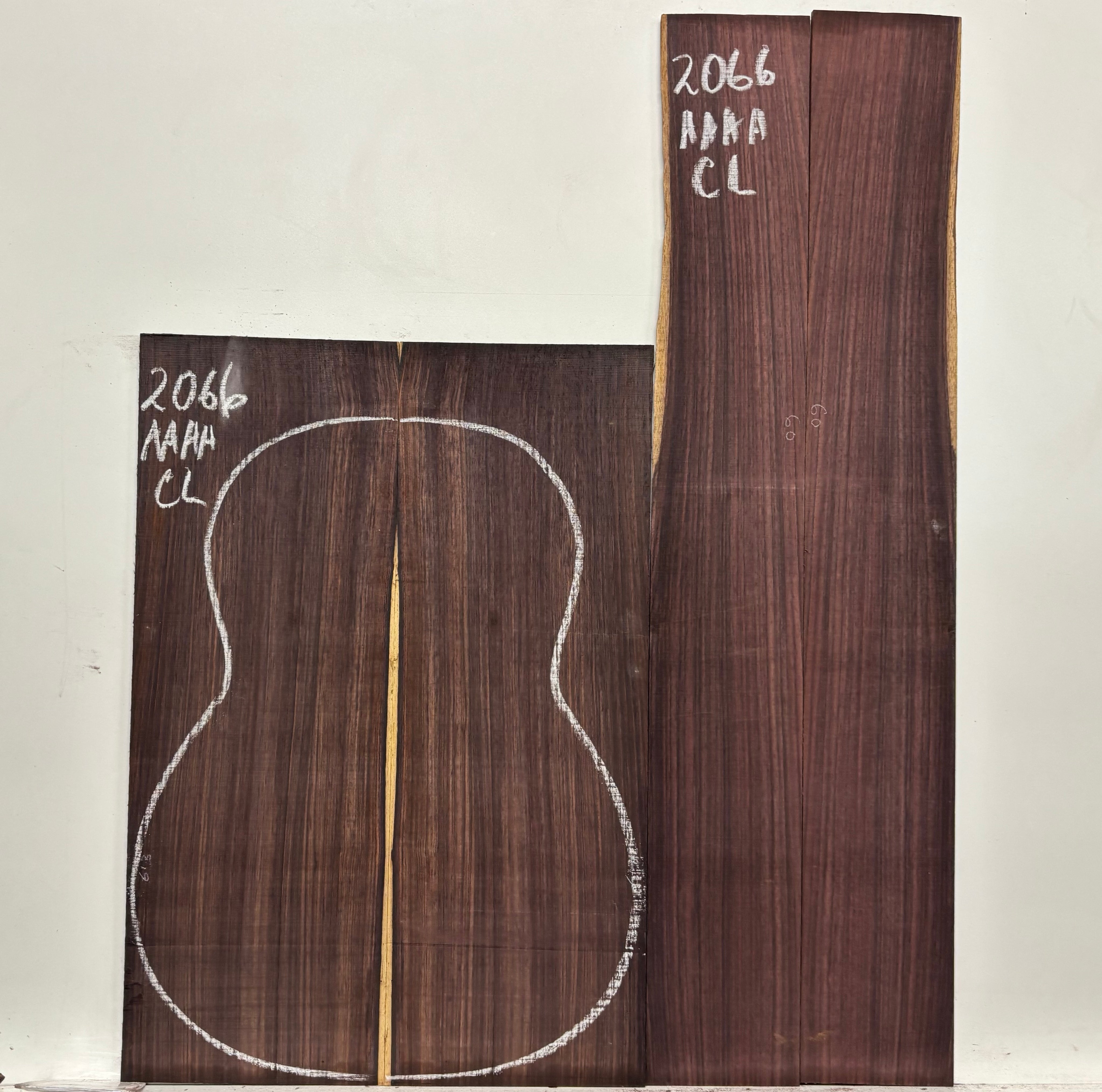 East Indian Rosewood Classical AAAA Grade Guitar Back & Side Set #2066 - Exotic Wood Zone