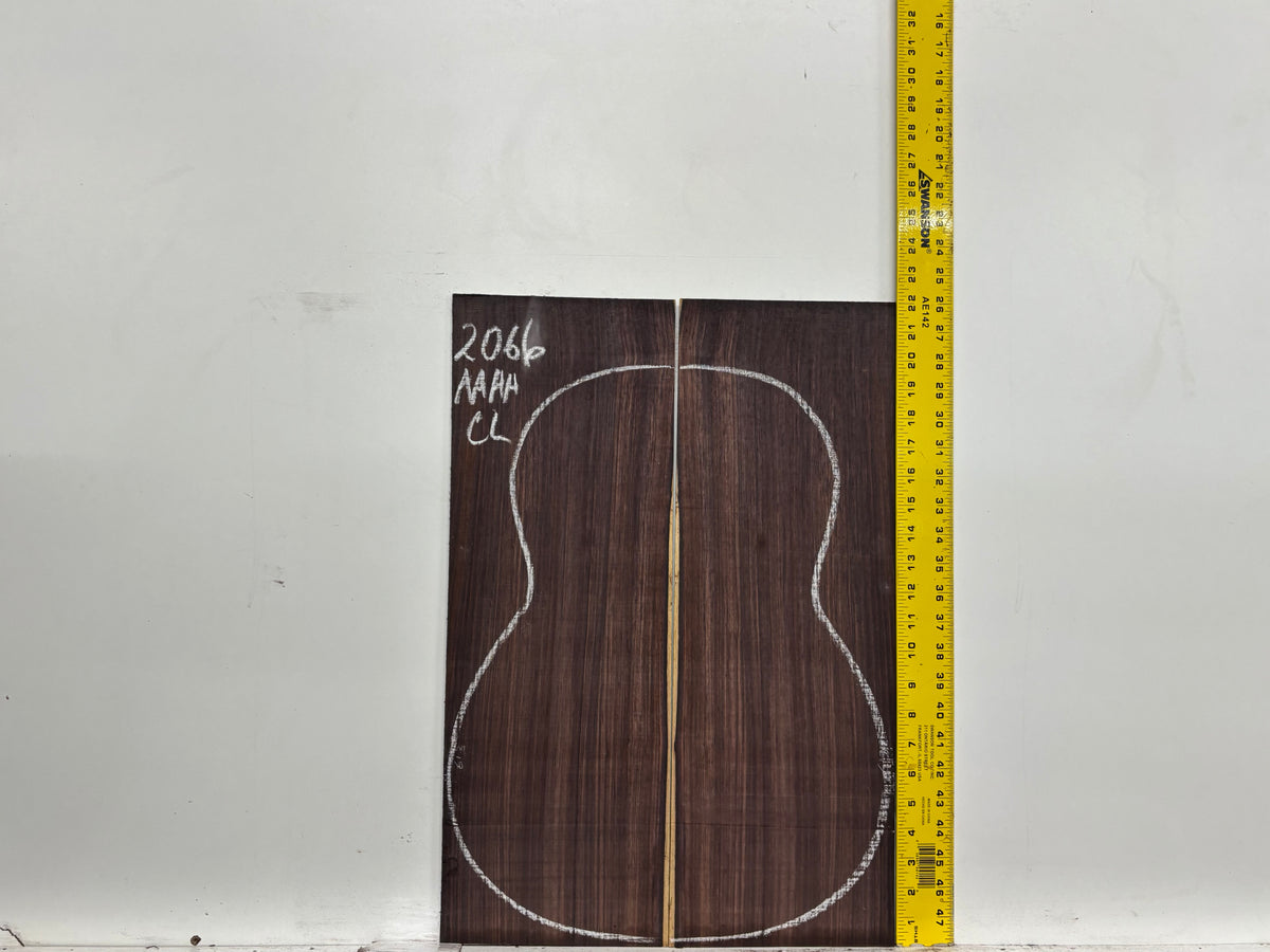 East Indian Rosewood Classical AAAA Grade Guitar Back & Side Set #2066 - Exotic Wood Zone