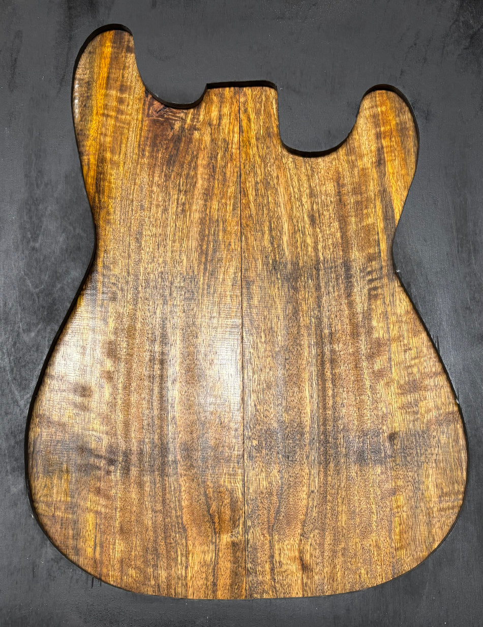 Tapas colgantes para guitarra Spalted de haya europea, a juego con libros, 21 "x 7" x 1/4"