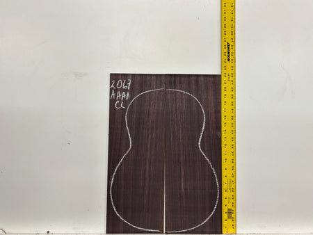 East Indian Rosewood Classical AAAA Grade Guitar Back & Side Set #2067 - Exotic Wood Zone