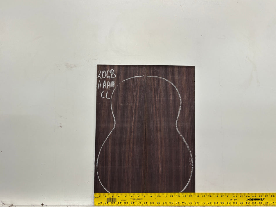 East Indian Rosewood Classical AAAA Grade Guitar Back & Side Set #2068 - Exotic Wood Zone