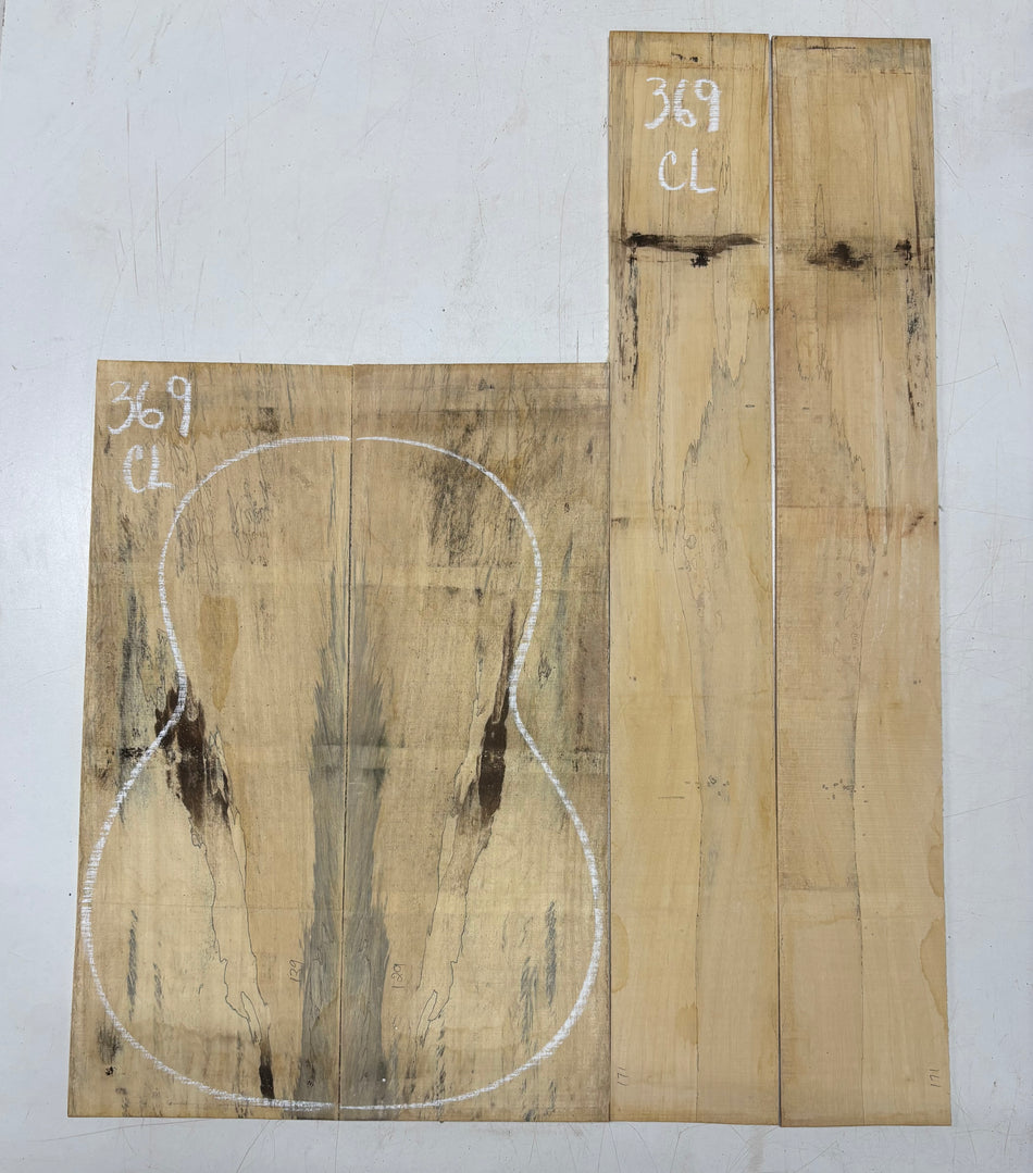 Juego de fondo y aros de guitarra de grado AAAA Dreadnought de palisandro de la India Oriental #61 