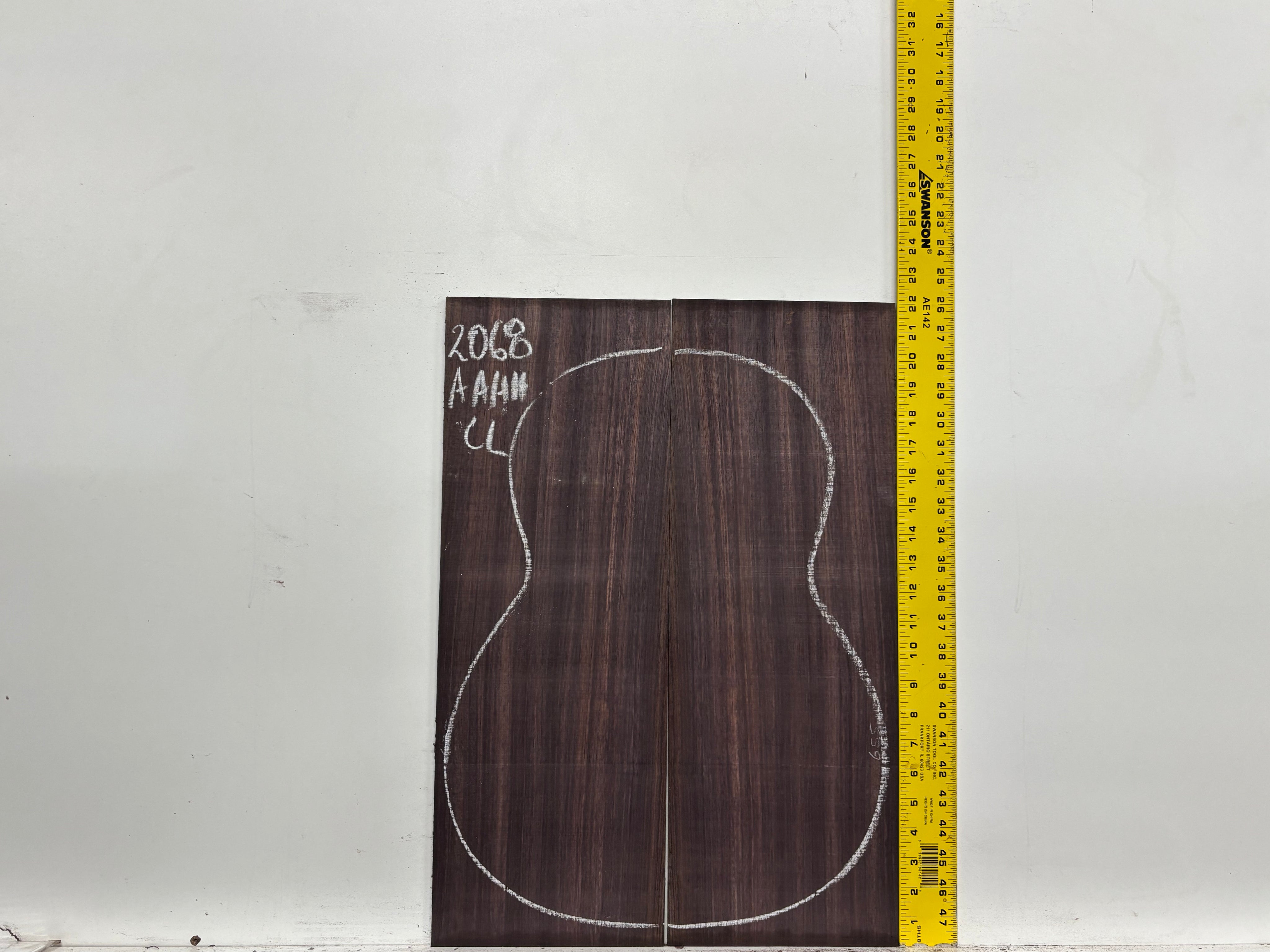 East Indian Rosewood Classical AAAA Grade Guitar Back & Side Set #2068 - Exotic Wood Zone