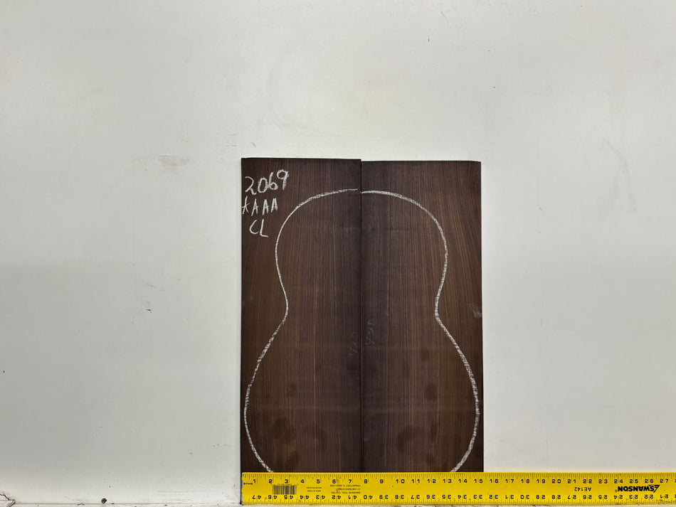 East Indian Rosewood Classical AAAA Grade Guitar Back & Side Set #2069 - Exotic Wood Zone