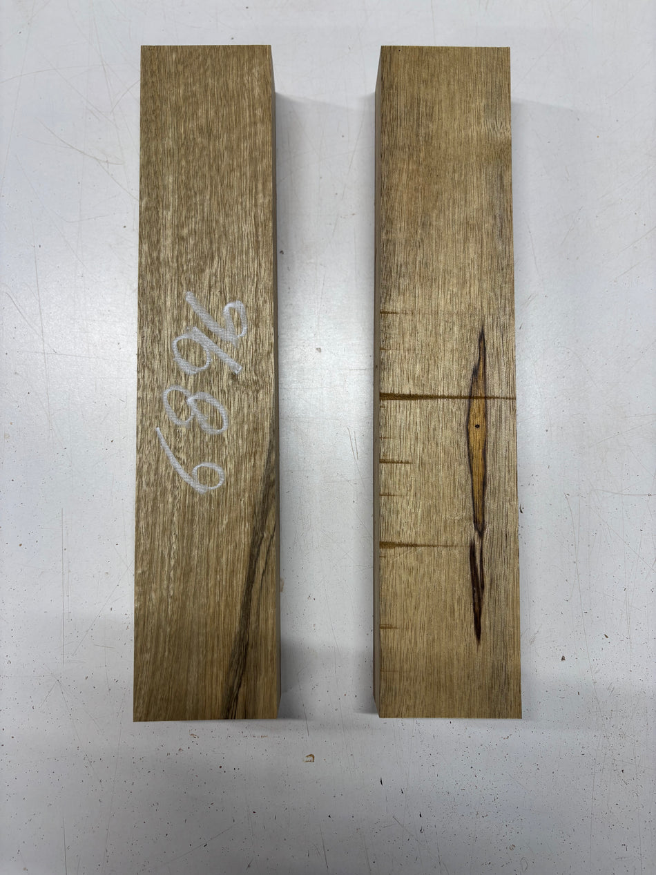 2 Pack, White Limba Lumber Board Blanks 16-1/2"x3-1/4"x1-7/8"#6896