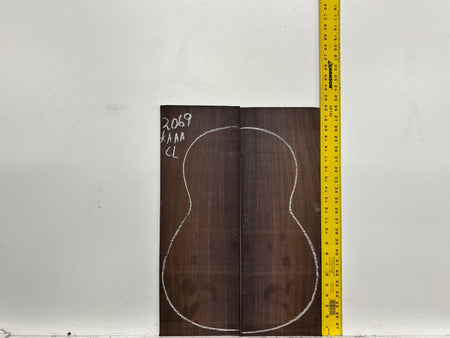 East Indian Rosewood Classical AAAA Grade Guitar Back & Side Set #2069 - Exotic Wood Zone