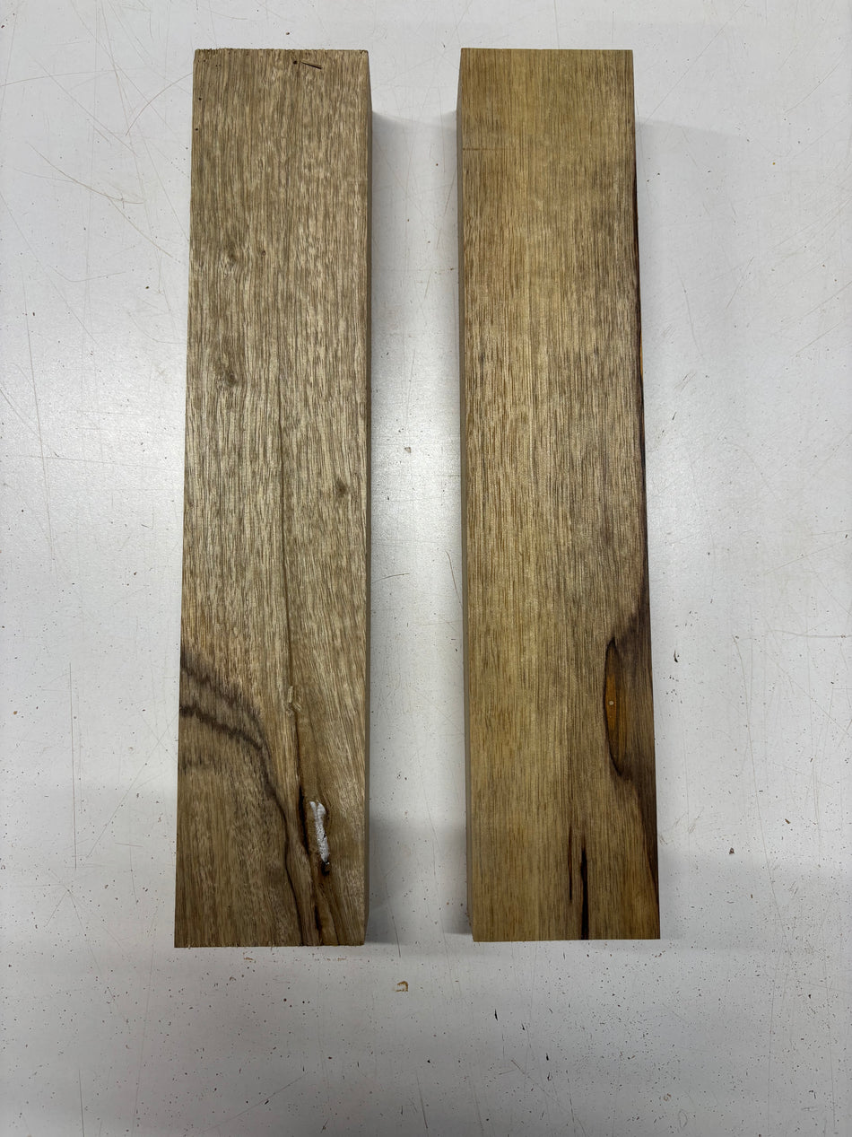 2 Pack, White Limba Lumber Board Blanks 16-1/2"x3-1/4"x1-7/8"#6896