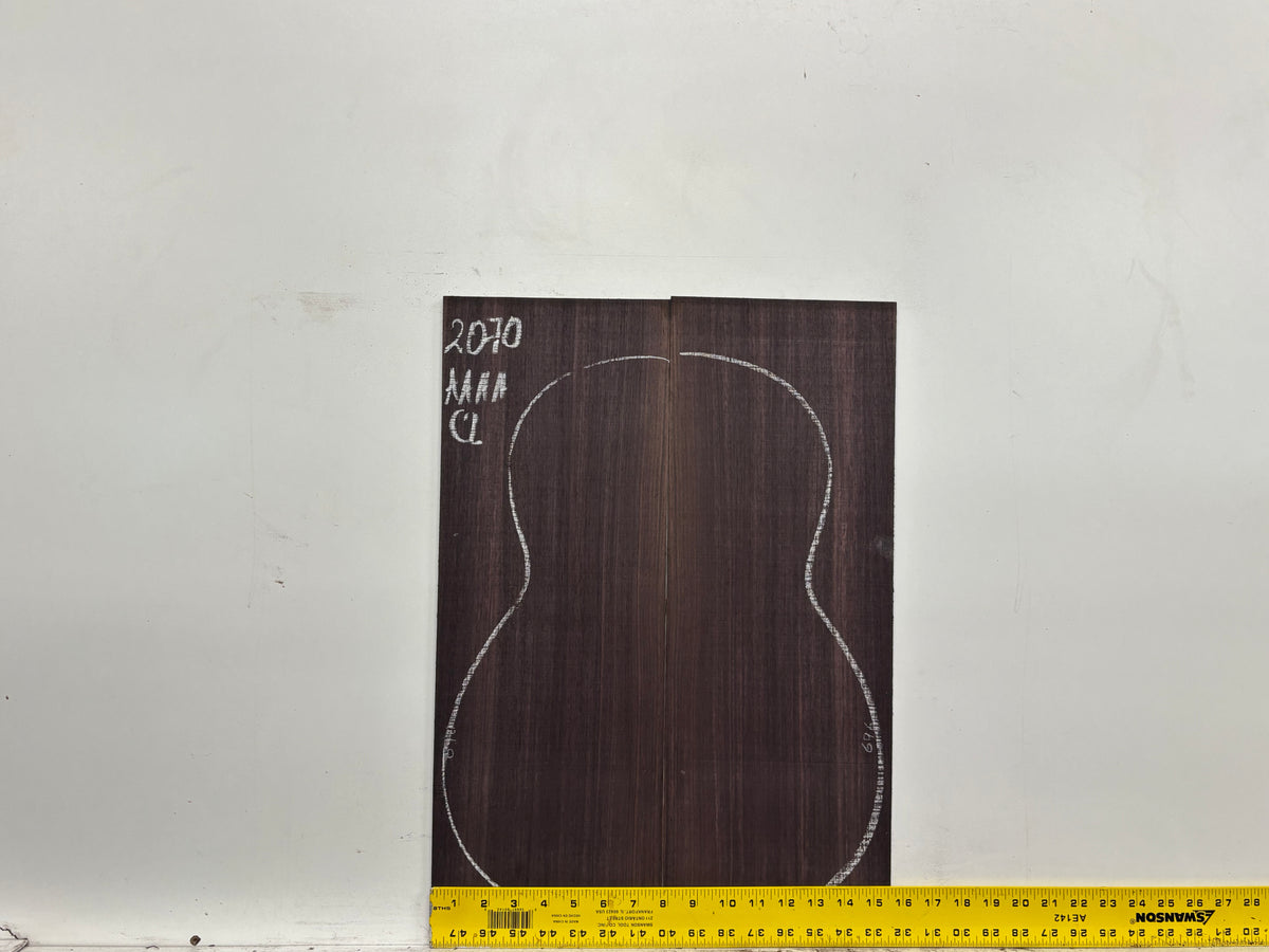 East Indian Rosewood Classical AAAA Grade Guitar Back & Side Set #2070 - Exotic Wood Zone