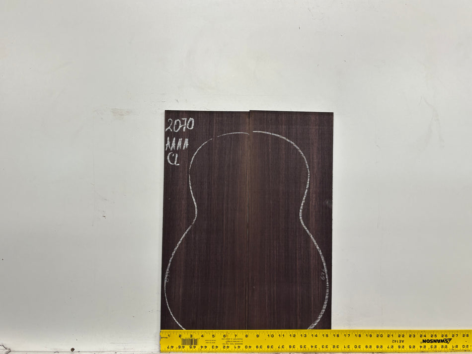 East Indian Rosewood Classical AAAA Grade Guitar Back & Side Set #2070 - Exotic Wood Zone