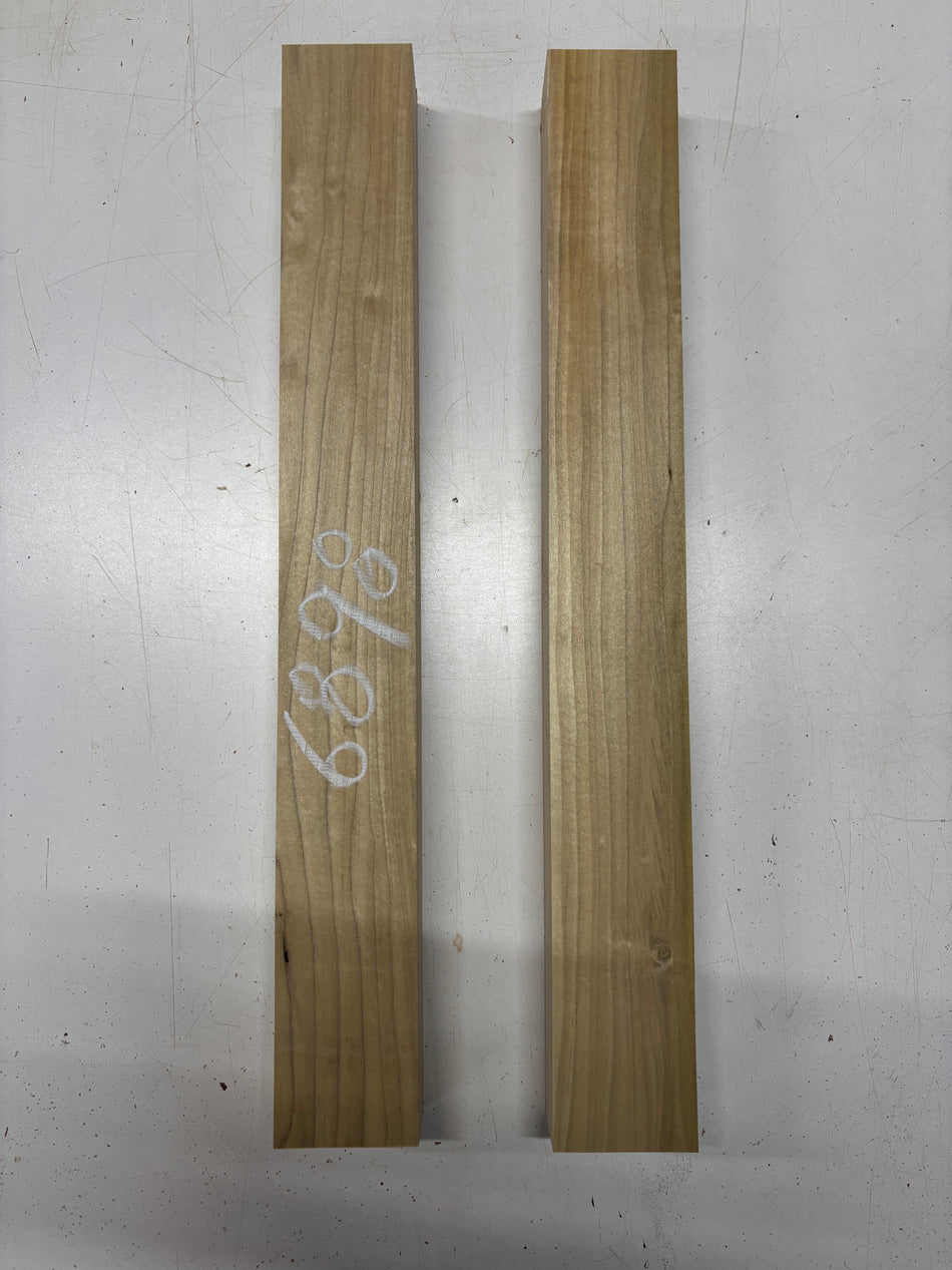 2 Pack, Poplar Guitar Neck Blanks 21"x2-1/2"x1-3/4"#6898