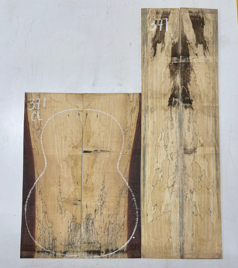 Juego de fondo y aros de guitarra de grado AAAA Dreadnought de palisandro de la India Oriental #61 