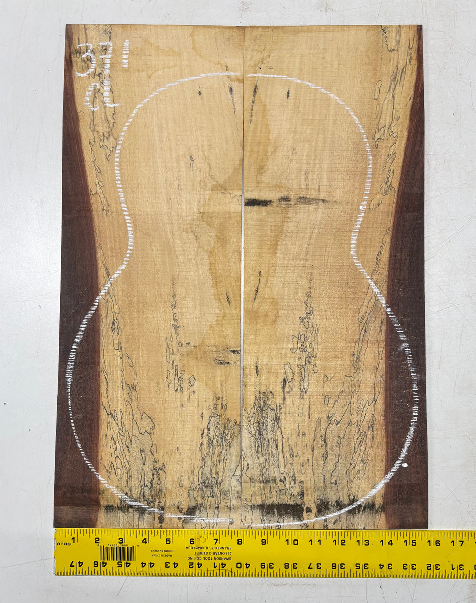 Juego de fondo y aros de guitarra de grado AAAA Dreadnought de palisandro de la India Oriental #61 