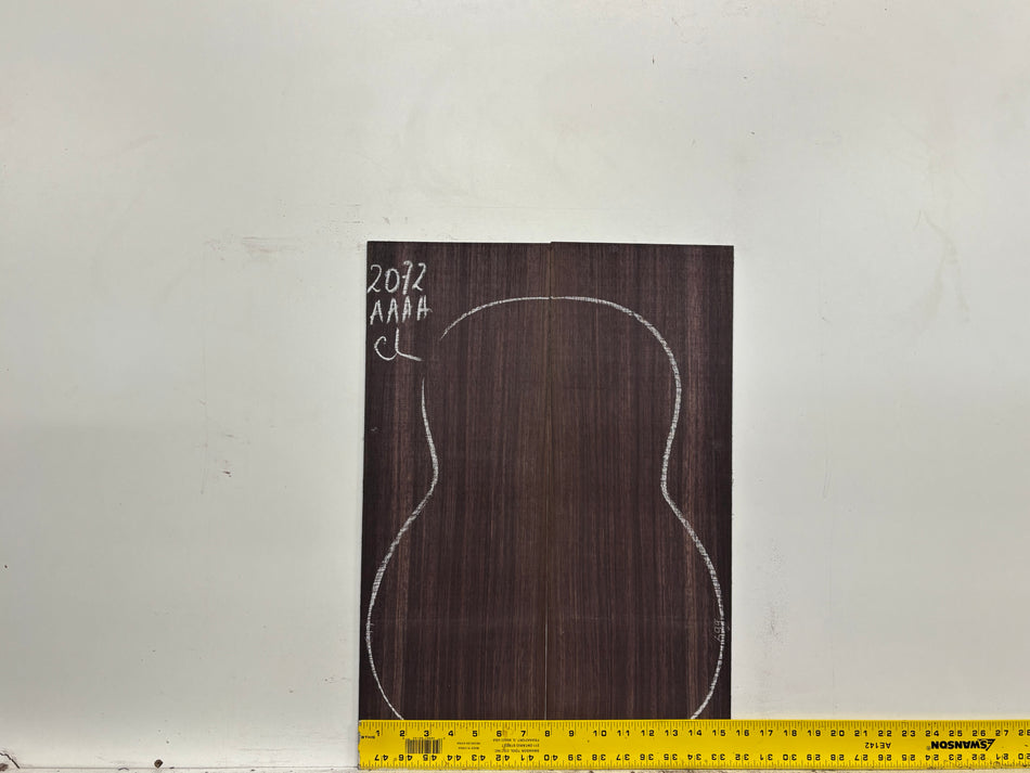 East Indian Rosewood Classical AAAA Grade Guitar Back & Side Set #2072 - Exotic Wood Zone