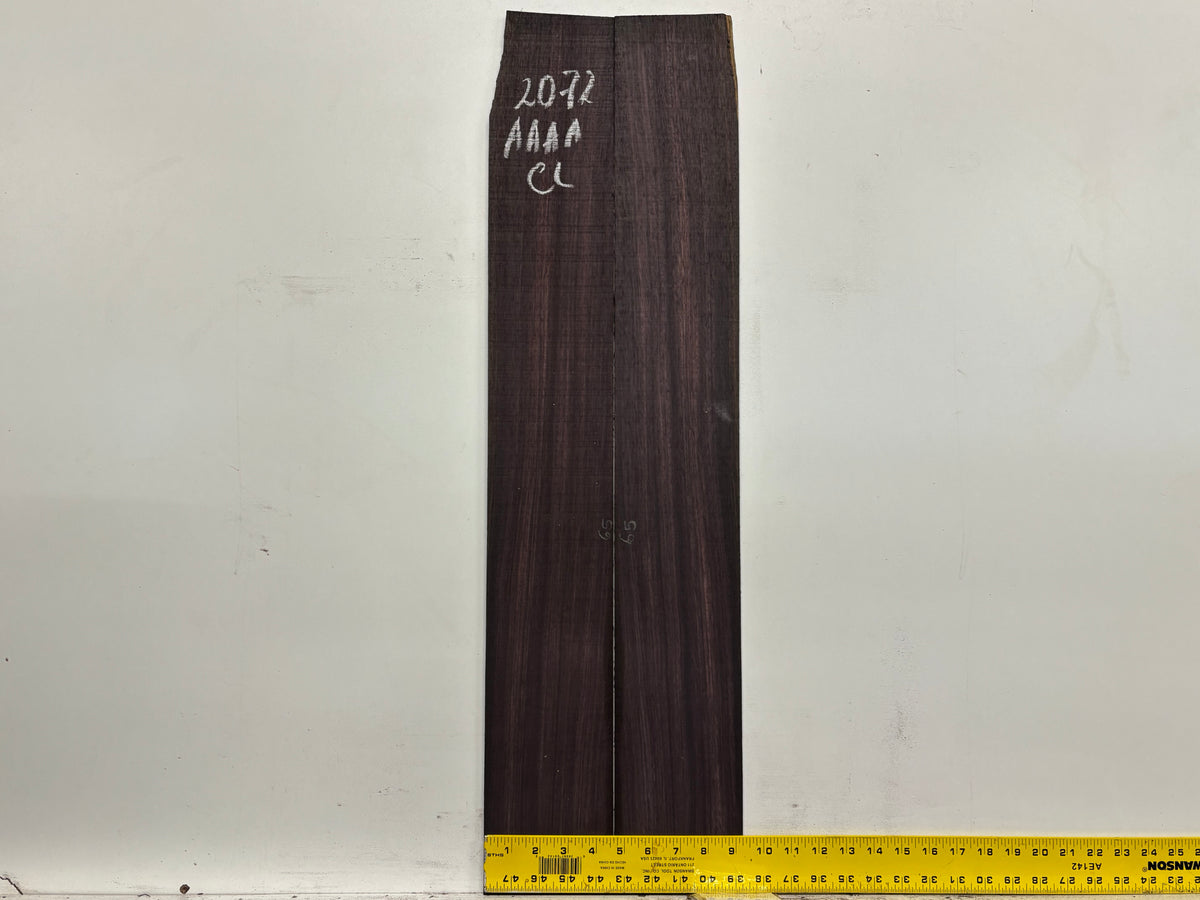 East Indian Rosewood Classical AAAA Grade Guitar Back & Side Set #2072 - Exotic Wood Zone