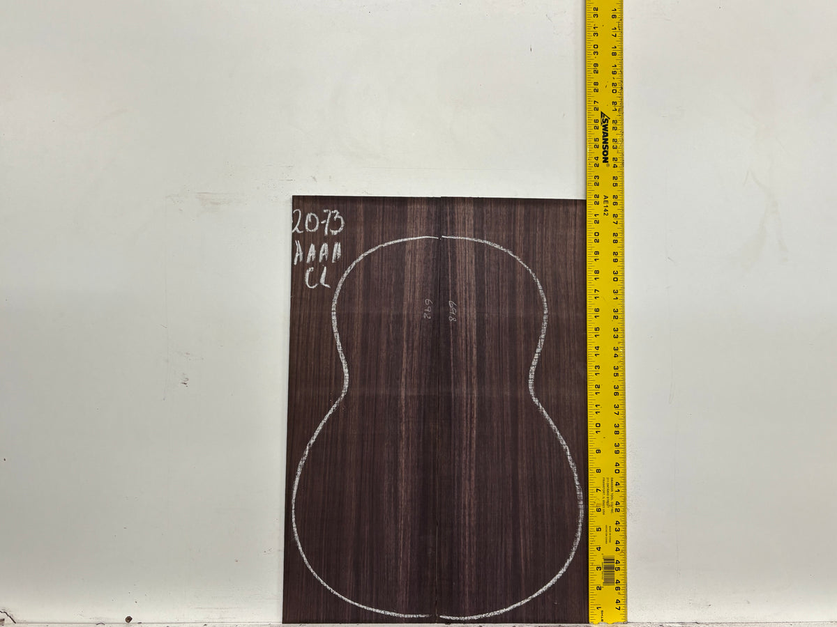East Indian Rosewood Classical AAAA Grade Guitar Back & Side Set #2073 - Exotic Wood Zone