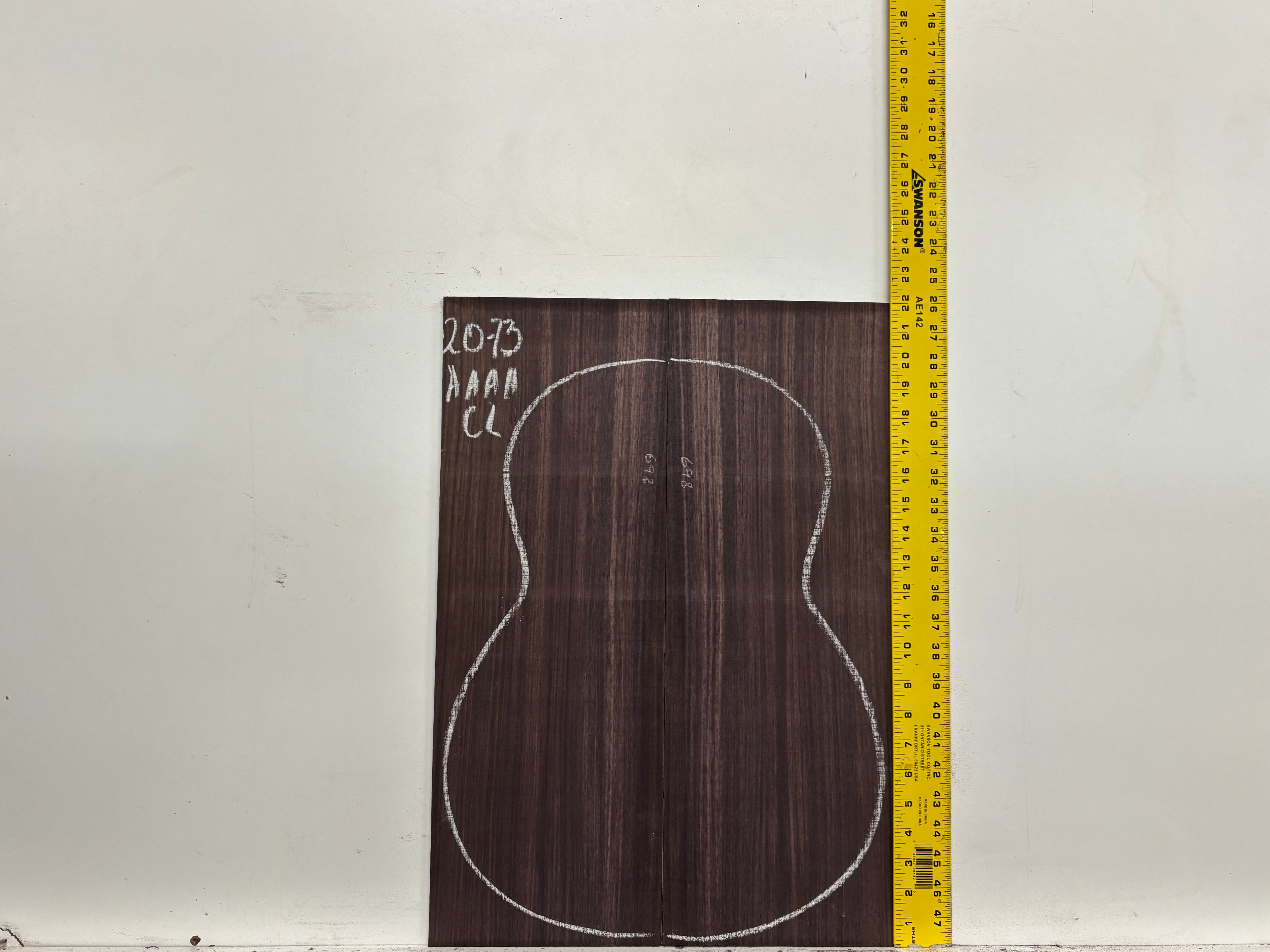 East Indian Rosewood Classical AAAA Grade Guitar Back & Side Set #2073 - Exotic Wood Zone