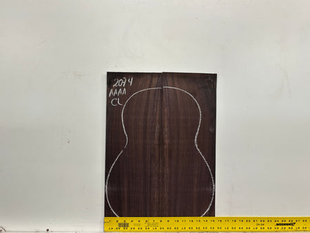 East Indian Rosewood Classical AAAA Grade Guitar Back & Side Set #2074 - Exotic Wood Zone