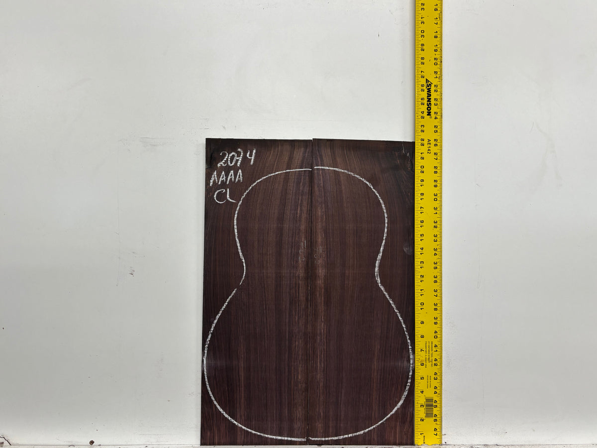 East Indian Rosewood Classical AAAA Grade Guitar Back & Side Set #2074 - Exotic Wood Zone
