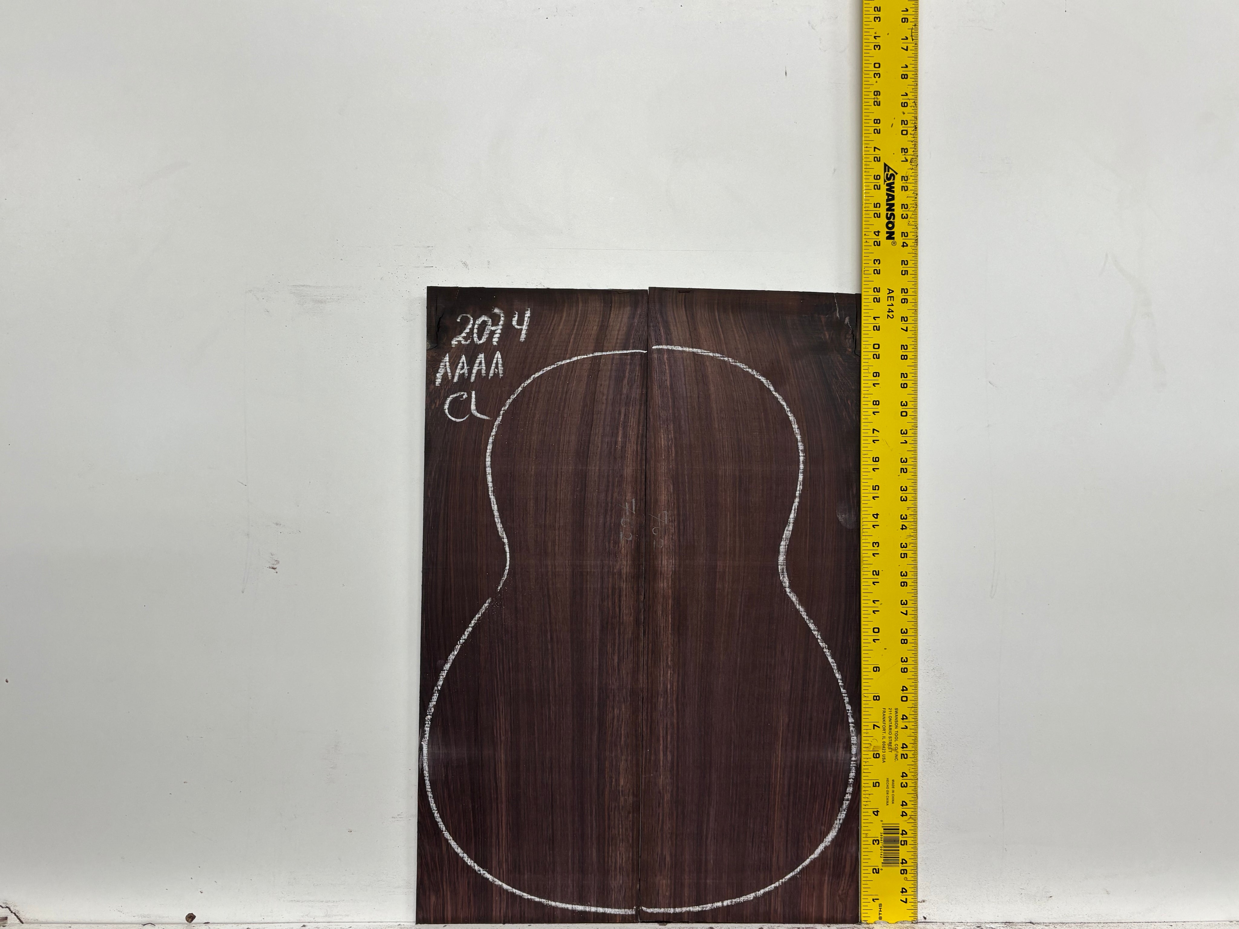East Indian Rosewood Classical AAAA Grade Guitar Back & Side Set #2074 - Exotic Wood Zone