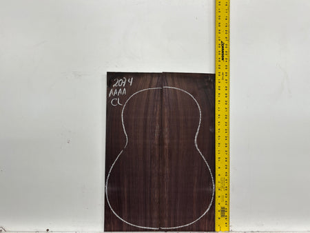 East Indian Rosewood Classical AAAA Grade Guitar Back & Side Set #2074 - Exotic Wood Zone