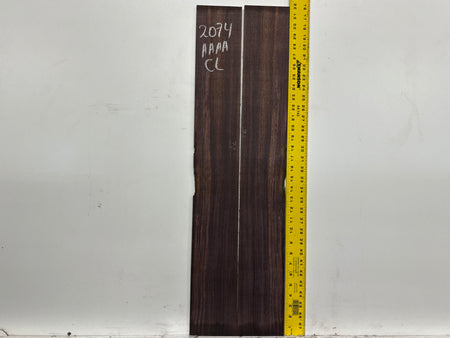 East Indian Rosewood Classical AAAA Grade Guitar Back & Side Set #2074 - Exotic Wood Zone