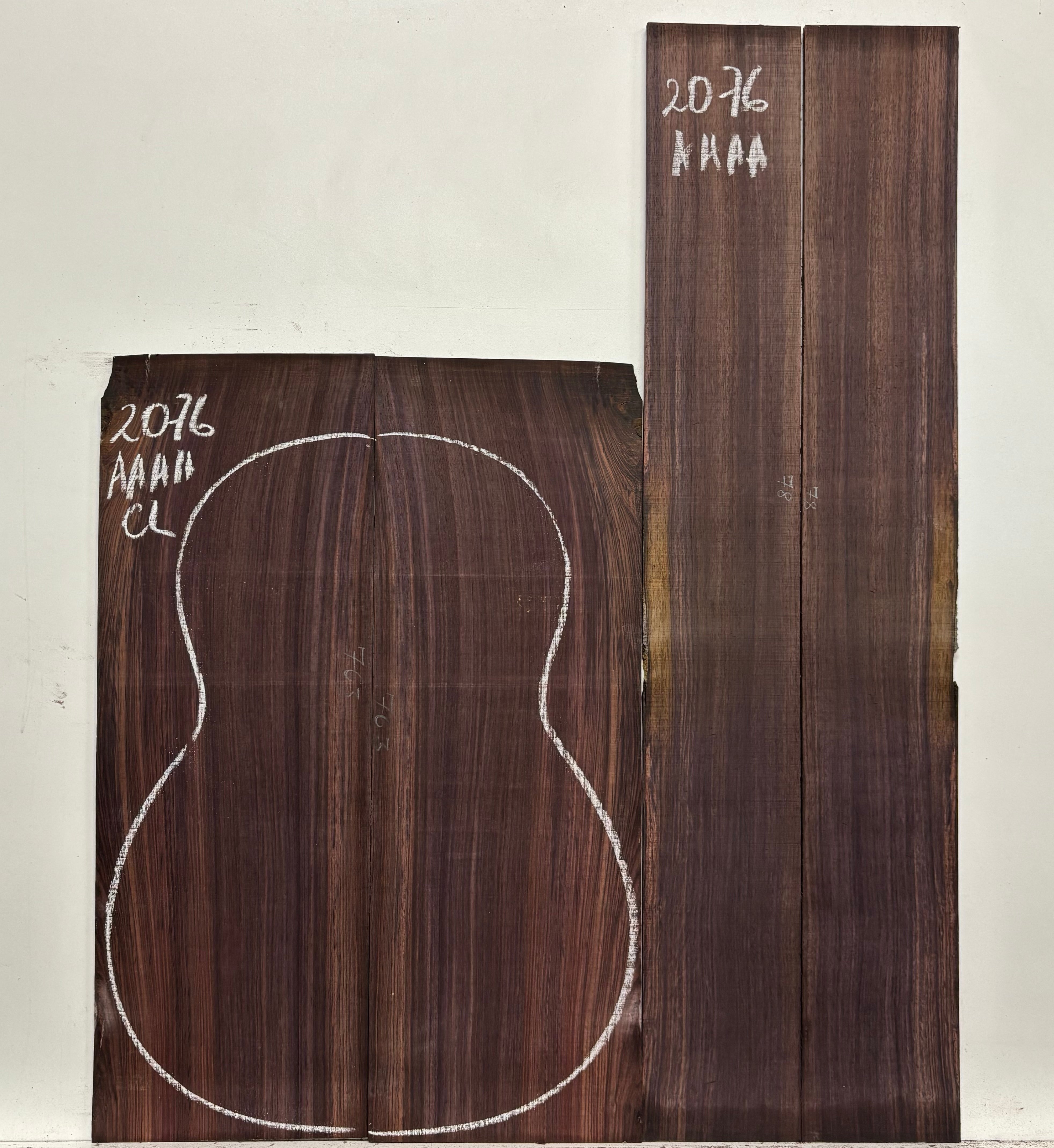 East Indian Rosewood Classical AAAA Grade Guitar Back & Side Set #2076 - Exotic Wood Zone