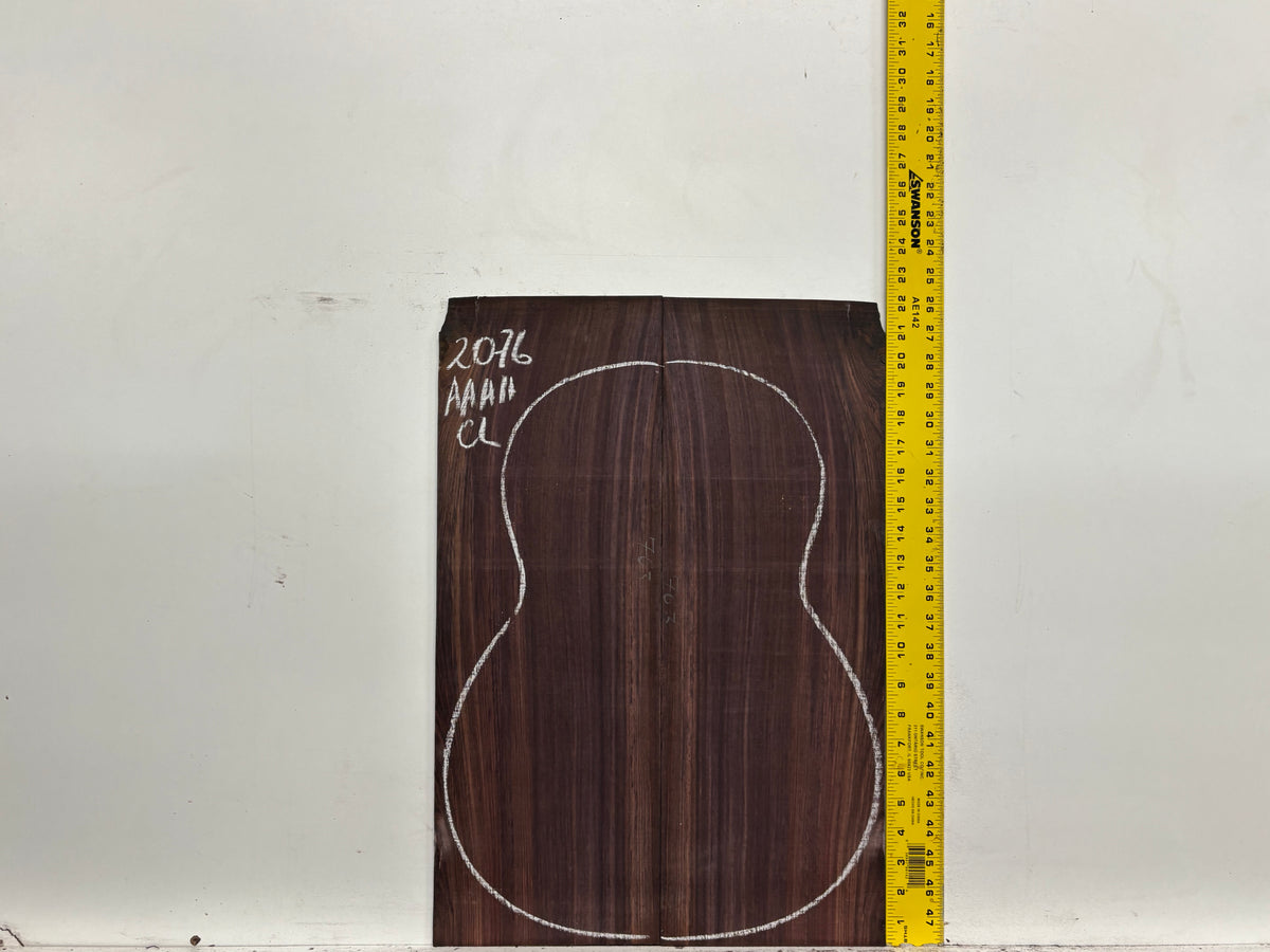 East Indian Rosewood Classical AAAA Grade Guitar Back & Side Set #2076 - Exotic Wood Zone