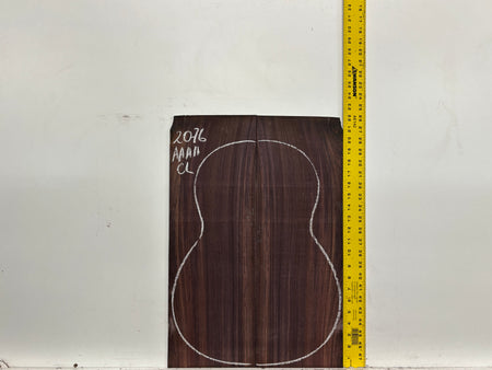 East Indian Rosewood Classical AAAA Grade Guitar Back & Side Set #2076 - Exotic Wood Zone