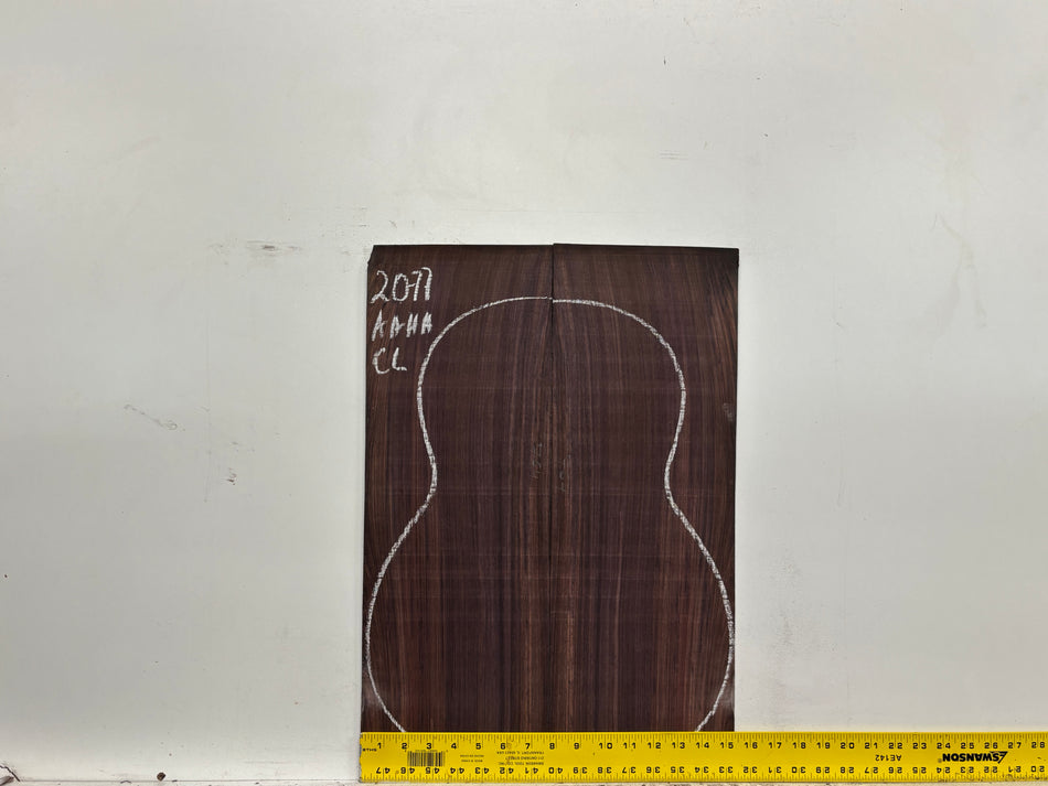 East Indian Rosewood Classical AAAA Grade Guitar Back & Side Set #2077 - Exotic Wood Zone