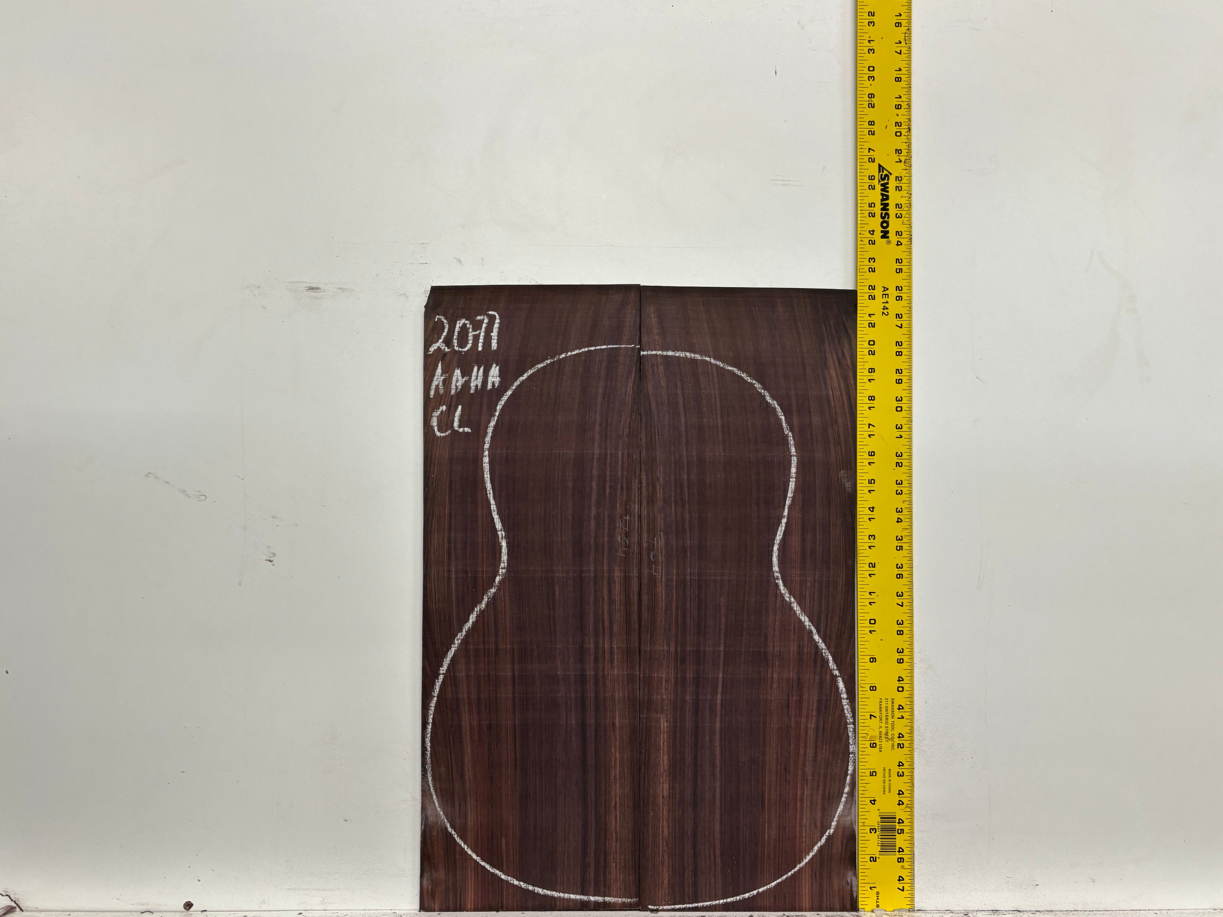 East Indian Rosewood Classical AAAA Grade Guitar Back & Side Set #2077 - Exotic Wood Zone