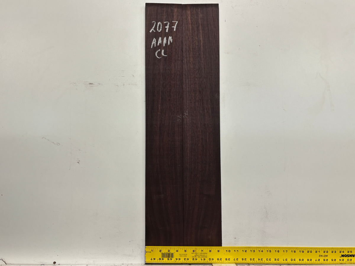 East Indian Rosewood Classical AAAA Grade Guitar Back & Side Set #2077 - Exotic Wood Zone