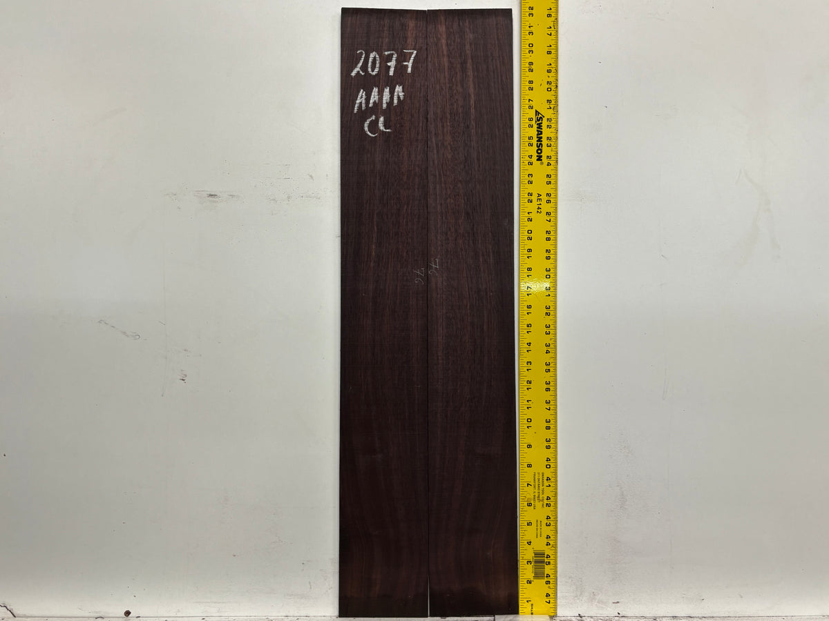 East Indian Rosewood Classical AAAA Grade Guitar Back & Side Set #2077 - Exotic Wood Zone