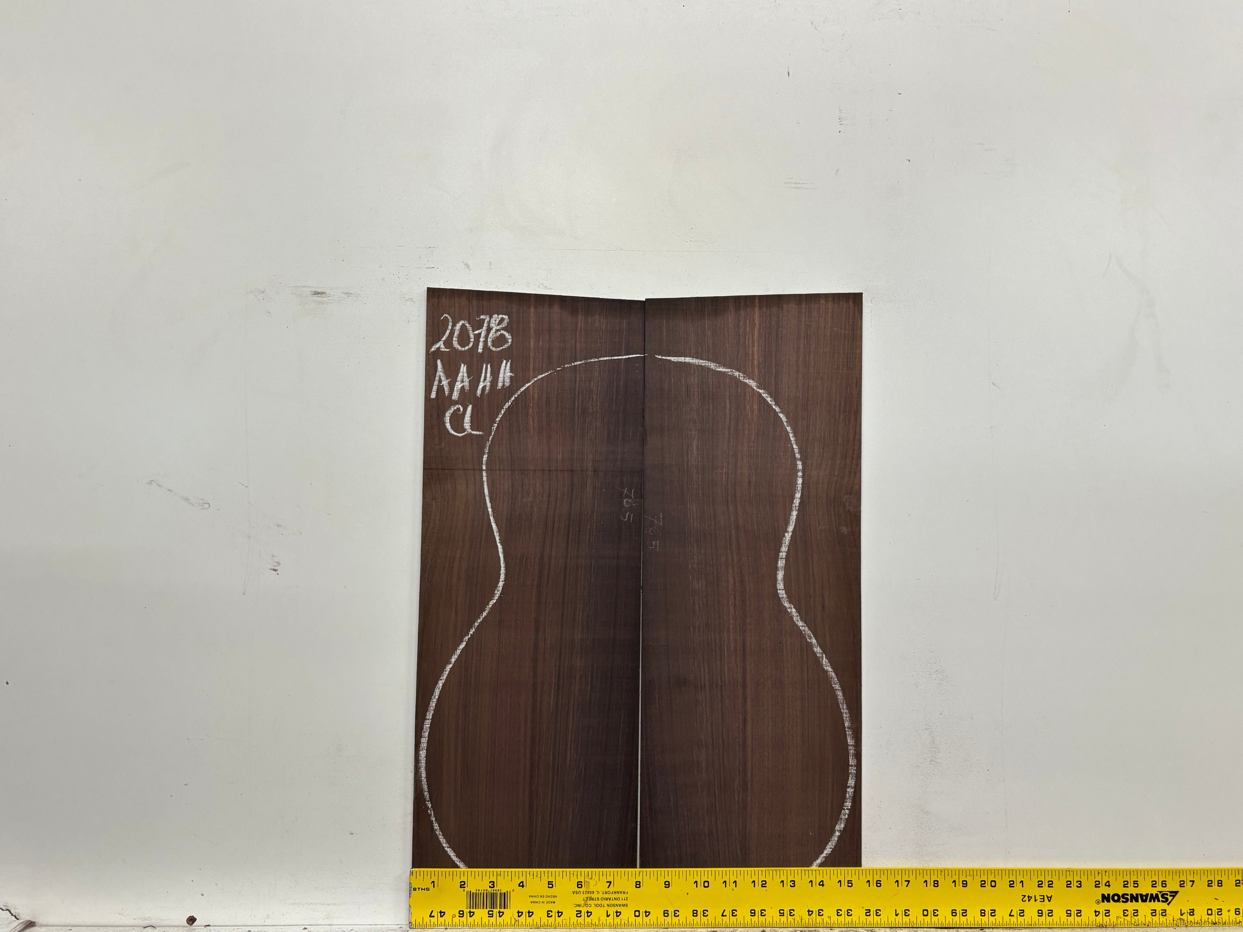 East Indian Rosewood Classical AAAA Grade Guitar Back & Side Set #2078 - Exotic Wood Zone