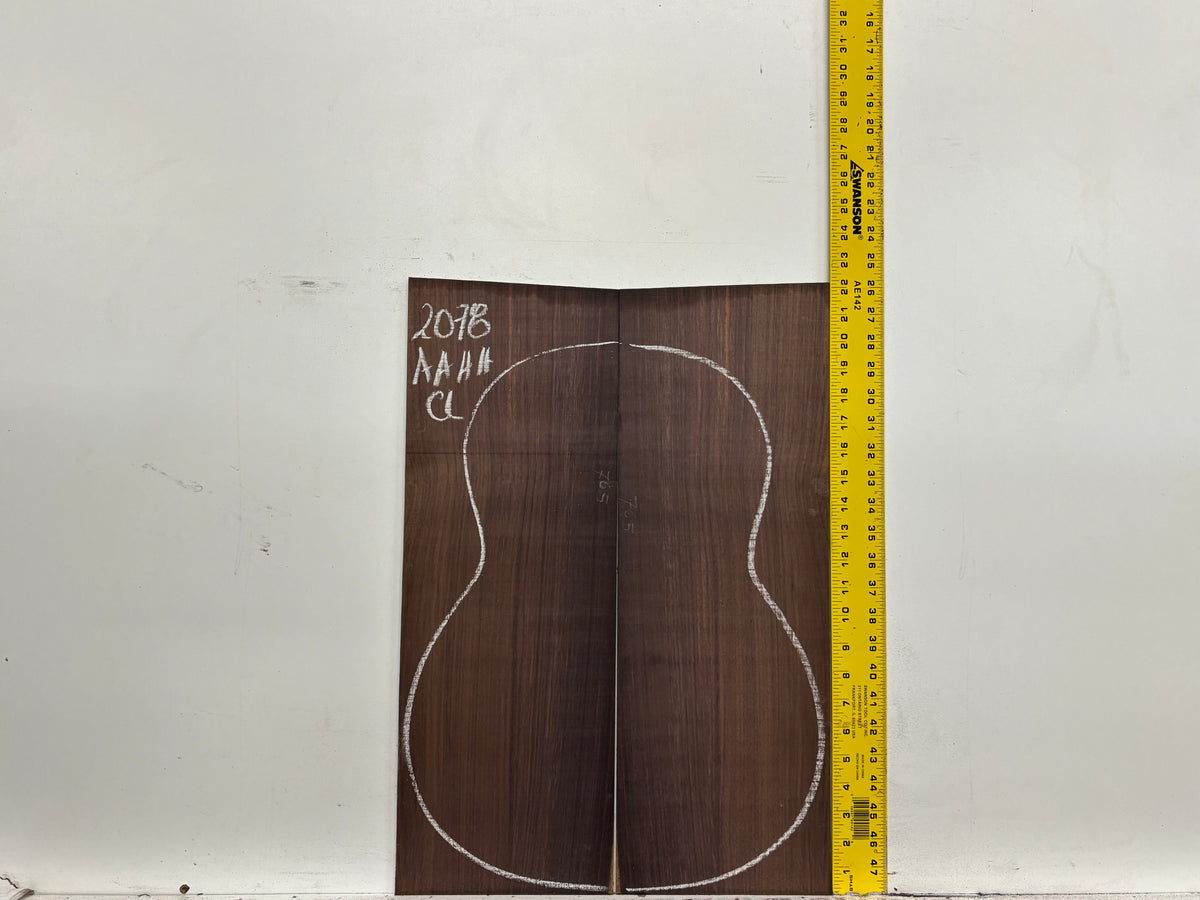 East Indian Rosewood Classical AAAA Grade Guitar Back & Side Set #2078 - Exotic Wood Zone