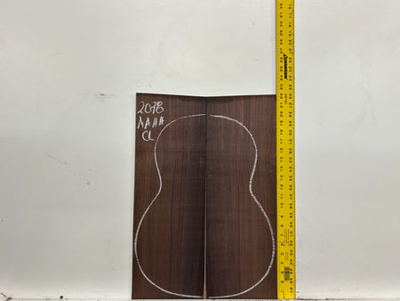 East Indian Rosewood Classical AAAA Grade Guitar Back & Side Set #2078 - Exotic Wood Zone